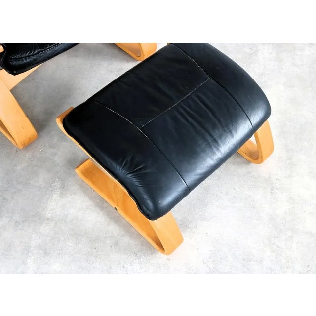 1970s Set of Vintage Lounge Chair with Ottoman from Skipper, 1970s For Sale - Image 5 of 11