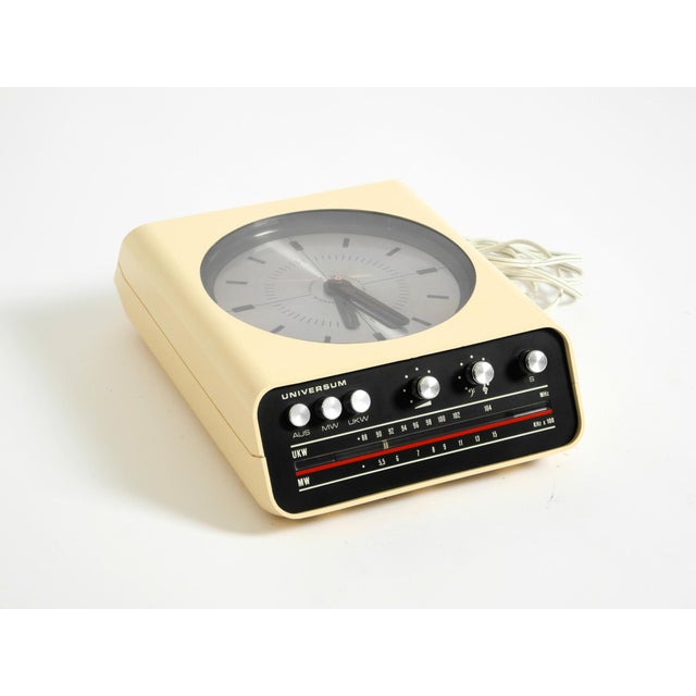 Universum Wall Clock with Radio by Adriano Rampoldi for Quelle Versand, 1970s For Sale - Image 6 of 18