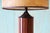 Mid-Century Modern 1960s Gruvwood Table Lamp Slat Wood and Original Woven Shade For Sale - Image 3 of 8