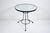 Woodard Black Cafe Set with Round Glass Table & Two Dining Chairs, 1950s, Attributed For Sale - Image 6 of 12