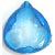 Turqoise Blue Murano Bullicante Triangular Bowl Ashtray Dish For Sale In Detroit - Image 6 of 6