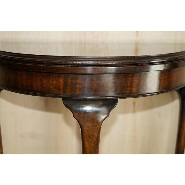 Hardwood Console Games Demi Lune Card Table, 1880s For Sale - Image 6 of 18