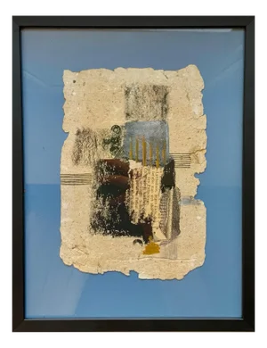 Nina Narimanishvili, Inside Out 2, 2019, Mixed Media on Handmade Paper, Framed