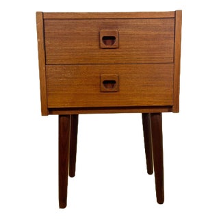 Vintage Danish Teak Bedside Table, 1960s For Sale