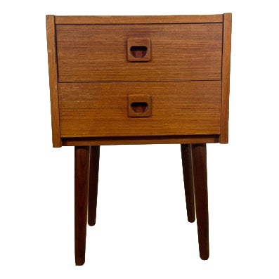 Vintage Danish Teak Bedside Table, 1960s For Sale