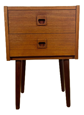 Vintage Danish Teak Bedside Table, 1960s