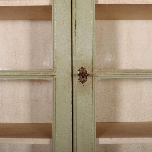 Antique English Painted Bookcase, 1890s For Sale - Image 4 of 11