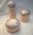 Postmodern Post Modern Set of 3 Peach/Pink Tessellated Stone- Dome Lid Boxes For Sale - Image 3 of 10