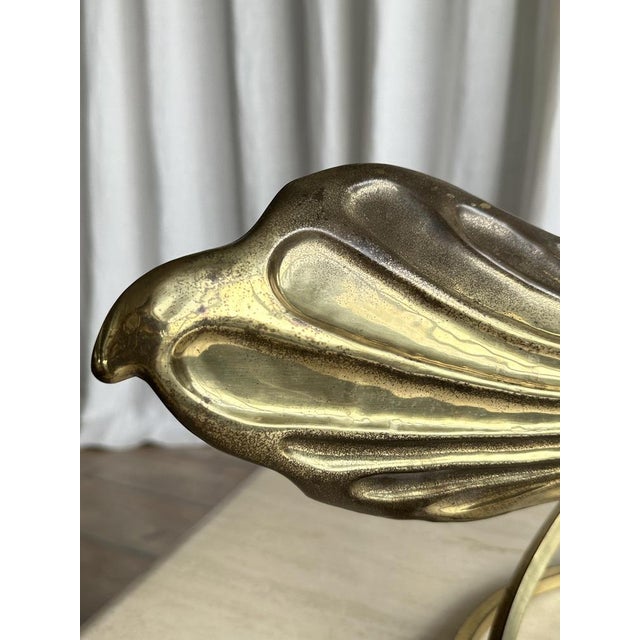 Brass Rhubarb Double Leaves Table Lamp by Tommaso Barbi for G&g Studio E Designo, 1960s For Sale - Image 10 of 17