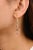 3.66 Carat Multi Sapphire Uneven Cut Dangle Earrings in 18k Gold- A Pair For Sale - Image 4 of 10