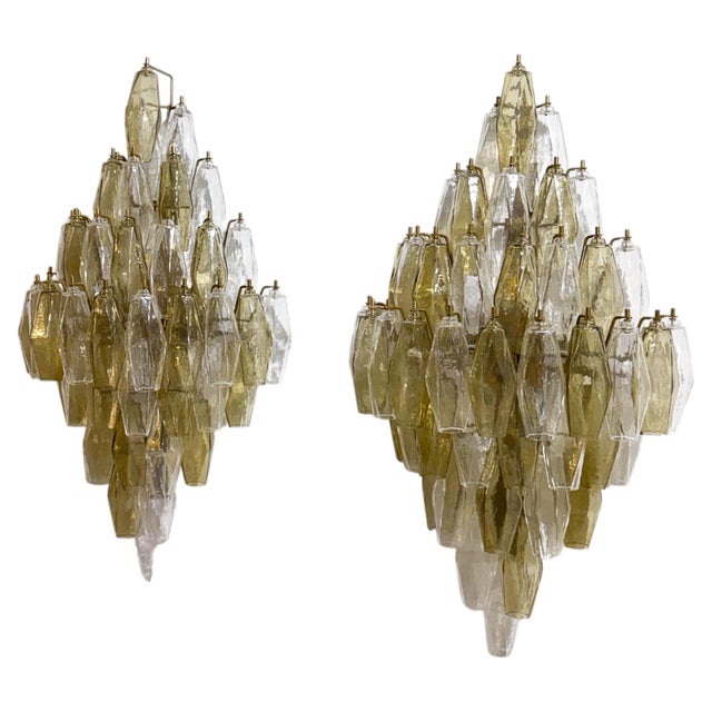 Murano Glass Polyhedral Wall Sconces by Carlo Scarpa for Venini, 1960s, Set of 2 For Sale - Image 11 of 11