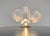 Transparent Pair of Italian Murano Wall Lights, Mazzega – 6 White Lattimo Glass Petals For Sale - Image 8 of 10