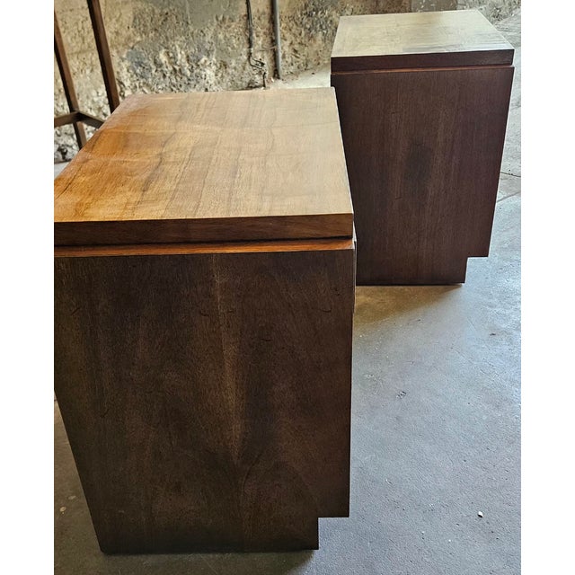 Vintage Lane Altavista Staccato Walnut Nightstands – Pair For Sale - Image 11 of 18