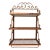 Vintage Hollywood Regency Gilt Metal 3-Tier Wall Shelf With Towel Bar For Sale