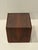 Mid-Century Modern Mid Century Modern Pair of Walnut Cube End Tables For Sale - Image 3 of 12