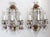 1940s Italian Gilt Metal Crystal Beaded Amethyst Wall Sconces - a Pair For Sale - Image 12 of 13