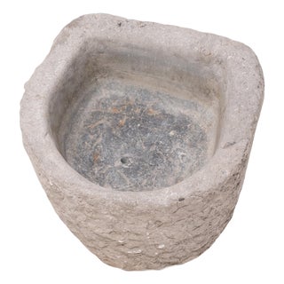 Chinese Horseshoe Stone Basin, C. 1850 For Sale