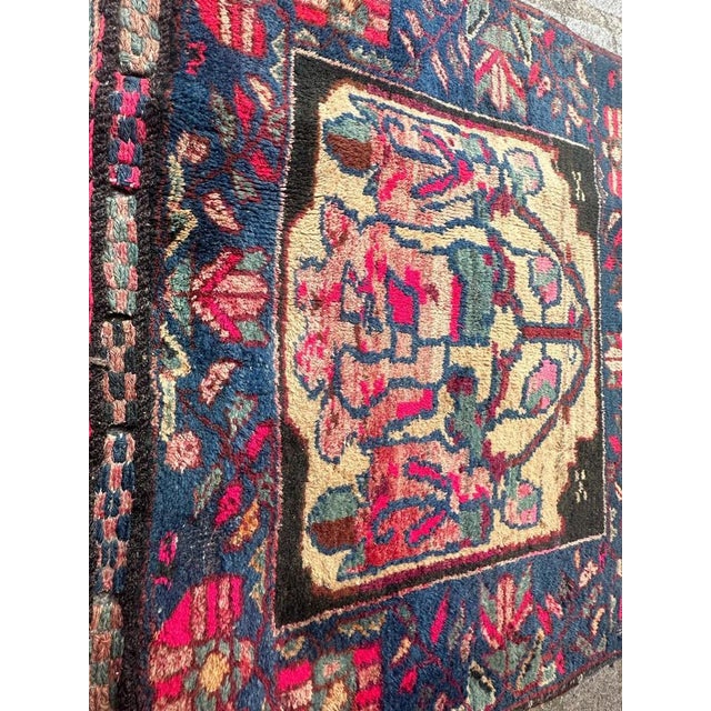 Mid-Century Tribal Afshar Bag Face Rug, 1940s For Sale - Image 11 of 13