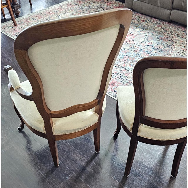 Wood Ladies Parlor Chairs Antique ,19th Century For Sale - Image 7 of 12