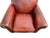 1980s 1980s Large Contemporary Art Deco Style Leather Club Chair & Ottoman Set For Sale - Image 5 of 7