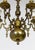 19th Century Dutch 5-Light Brass Chandelier With Flame Detailing For Sale In San Francisco - Image 6 of 9