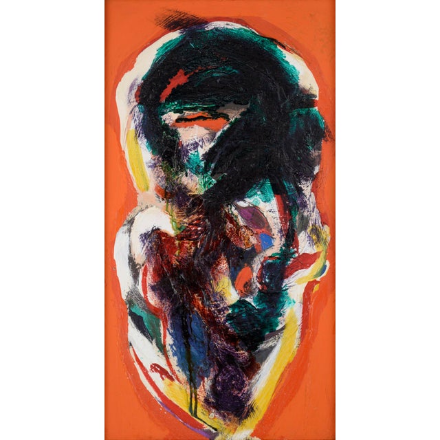 Multi-Color Abstract Expressionist Textural Mid-Century Abstract by Peter Witwer A bold mid-century abstract expressionist...