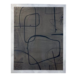 Interwoven II by Murray Duncan, Mix Media on Paper, Abstract Geometric For Sale