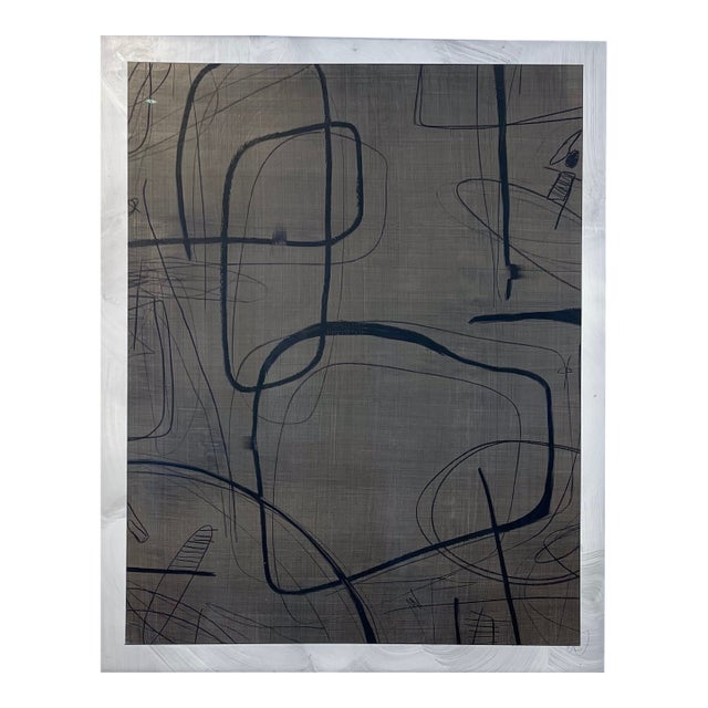 Interwoven II by Murray Duncan, Mix Media on Paper, Abstract Geometric For Sale