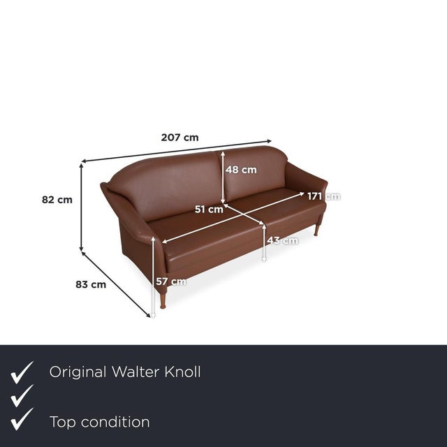 with this Walter Knoll three-seater sofa, you bring genuine German craftsmanship into your living room, and it simply...
