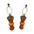 Currey & Company Currey & Company Upbeat Orange Table Lamp- A Pair . For Sale - Image 4 of 4