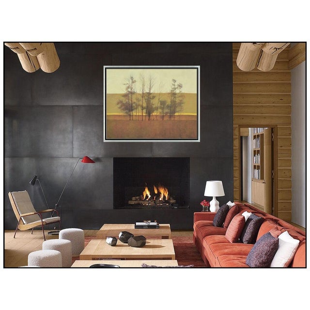 Message us to inquire about custom framing options! (Included for free with every purchase) The artwork here, "Tree Line",...