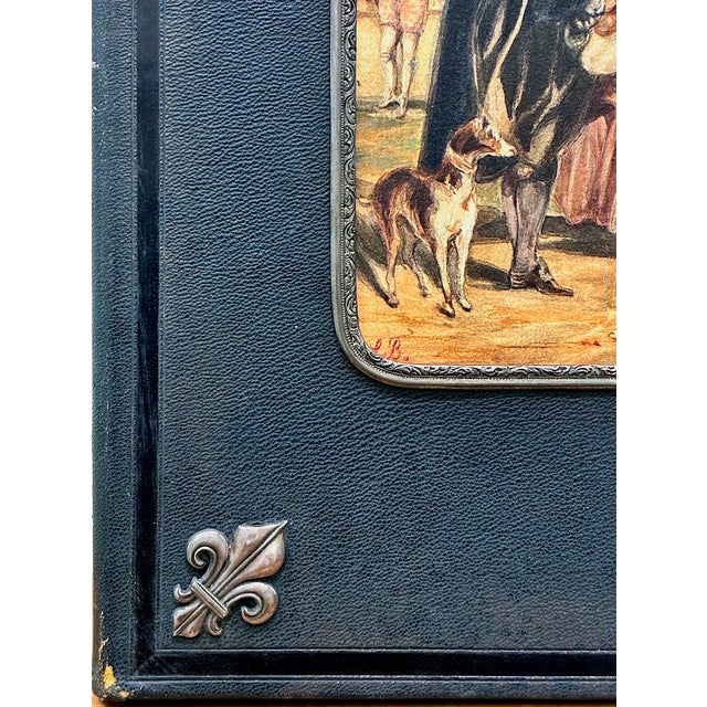 Royal 60th Anniversary Presentation Portfolio With Watercolor and Silver Mounts For Sale In San Francisco - Image 6 of 14