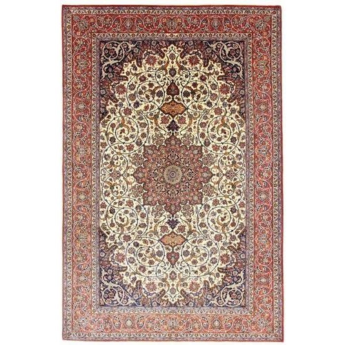 Middle Eastern Rug in Wool and Silk For Sale - Image 4 of 7