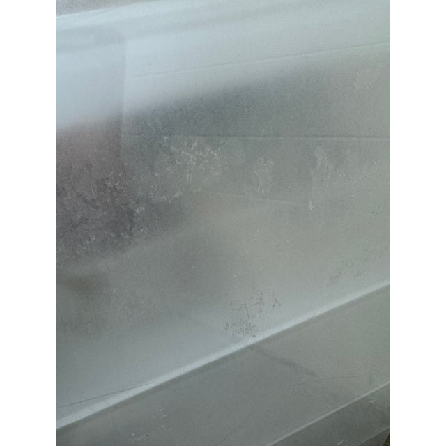 1970s Unusual Tall Acrylic Magazine Holder For Sale - Image 5 of 8