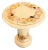 Italian Ceramic Hand Painted Coral Motif Side Table For Sale