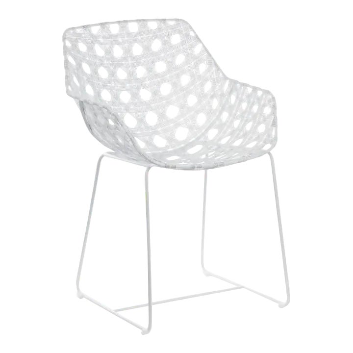 Octa Arm Chair in White | Chairish