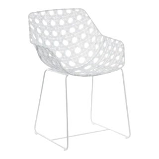 Octa Arm Chair in White For Sale