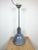 Vintage industrial enamel ceiling lamp made by Elektrosvit in former Czechoslovakia during the 1950s. It features a grey (...
