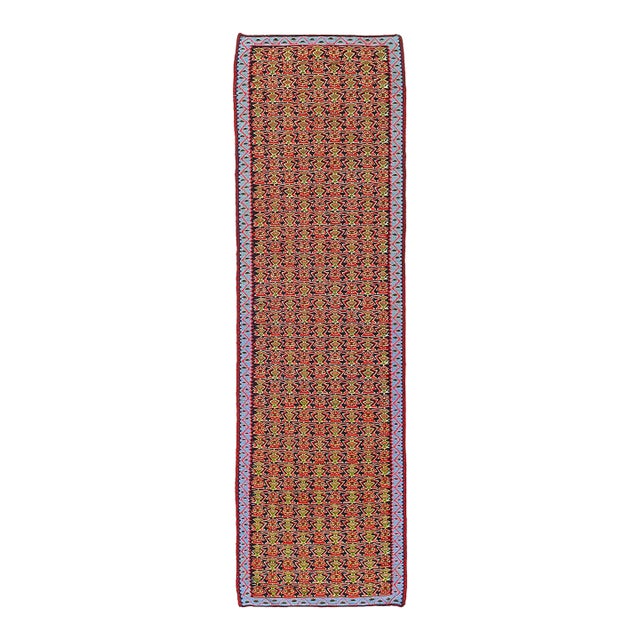 Pasargad DC Fine Hand Knotted Flat Weave Senneh Runner Rug For Sale