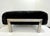 1970s Italian Vintage Black Faux Fur Steel Bed Stool Bench For Sale - Image 12 of 12