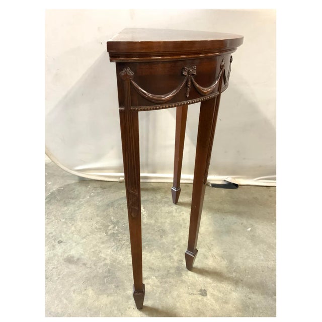 Late 20th Century Late 20th Century Smith & Watson Federal Style Demilune For Sale - Image 5 of 9