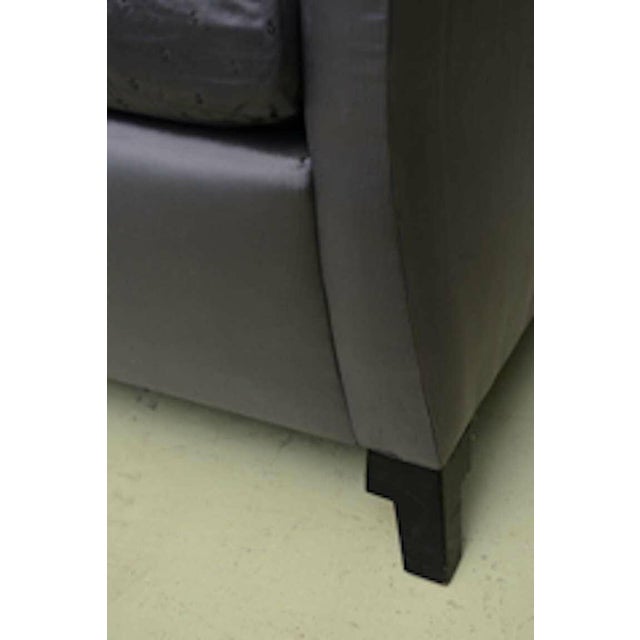 Contemporary Vintage Illustrious Designer Ronn Jaffe Design Custom Silk Sofas - A Pair Has Been Fabricated for Aristotle Onassis For Sale - Image 3 of 11