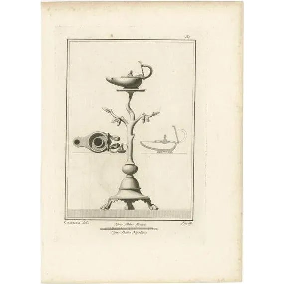 Mid 18th Century Bayardi, Illustration of the Monuments of Herculaneum, 1762, Print For Sale - Image 5 of 5