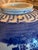 Ceramic Japanese 19th Century Blue and White Katagami Porcelain Scalloped Bowl For Sale - Image 7 of 12