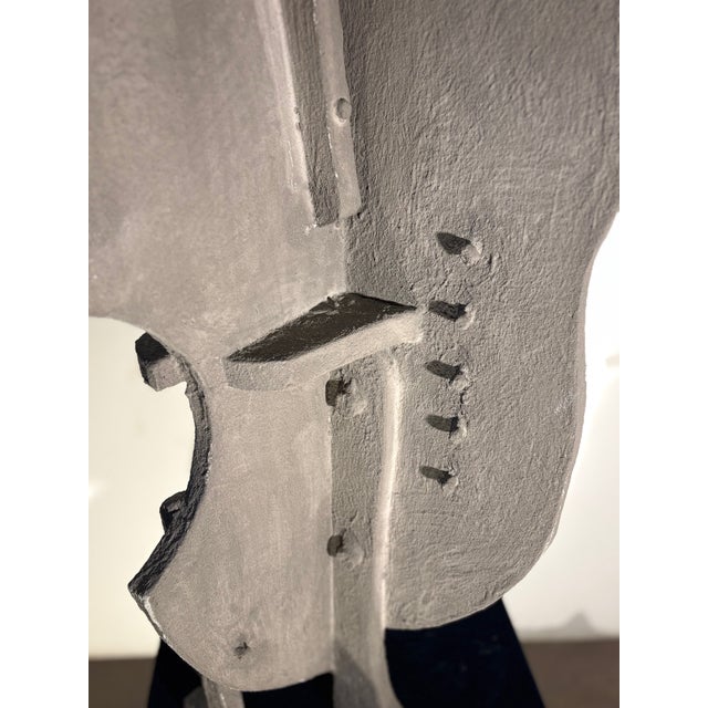 Abstract Constructivist Table Sculpture in Paint & Compressed Wood by Ponzio IV, 1976 For Sale - Image 6 of 10