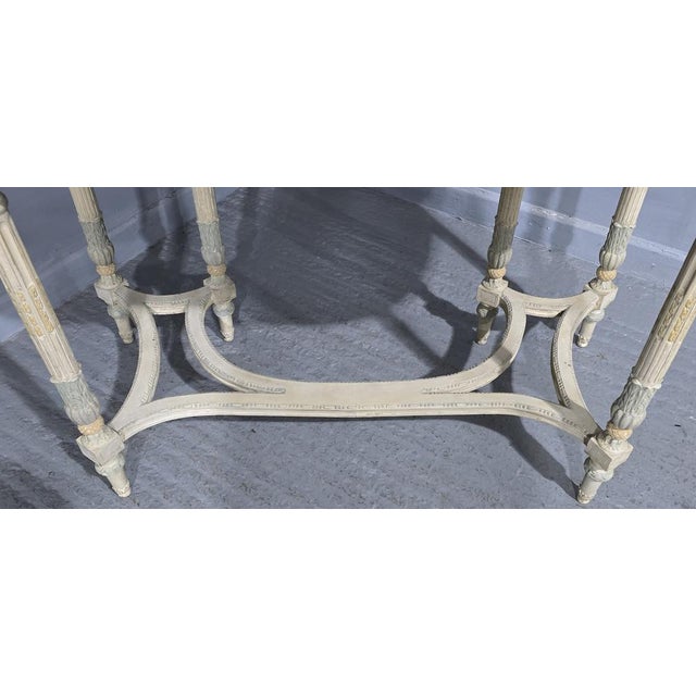 French Painted Bergere Dressing Table, 1900 For Sale - Image 17 of 18