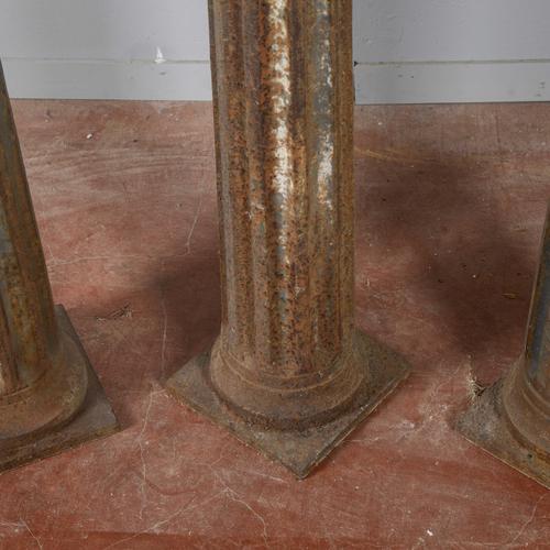 These cast iron columns represent an authentic example of vintage industrial architecture, ideal for those seeking...