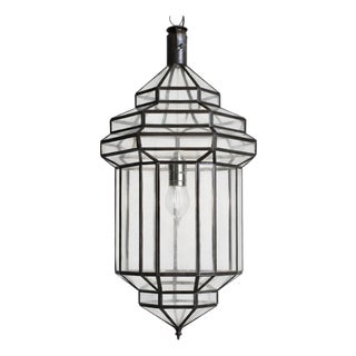 Moroccan Clear Prism Pendant Light Large For Sale