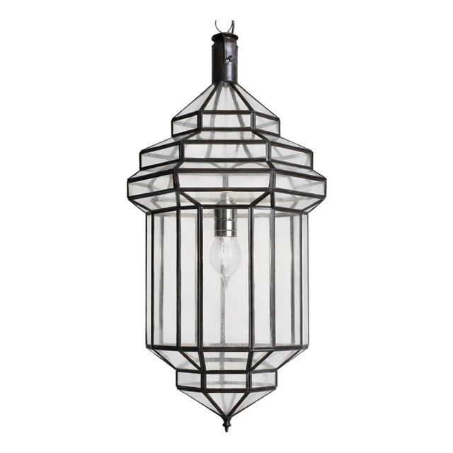 Moroccan Clear Prism Pendant Light Large For Sale