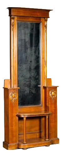 Art Nouveau Standing Mirror